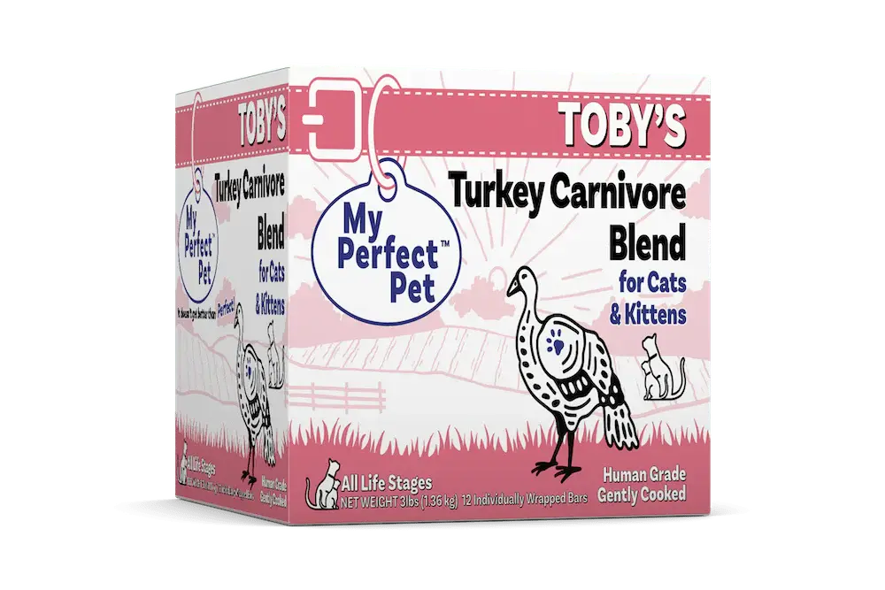 MY PERFECT PET FROZEN CAT TOBYS TURKEY 3LB
