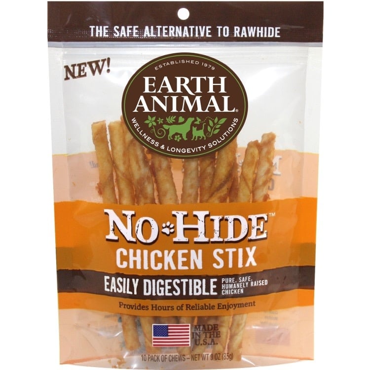 EARTH ANIMAL NO-HIDE CHEW 10PACK STIX
