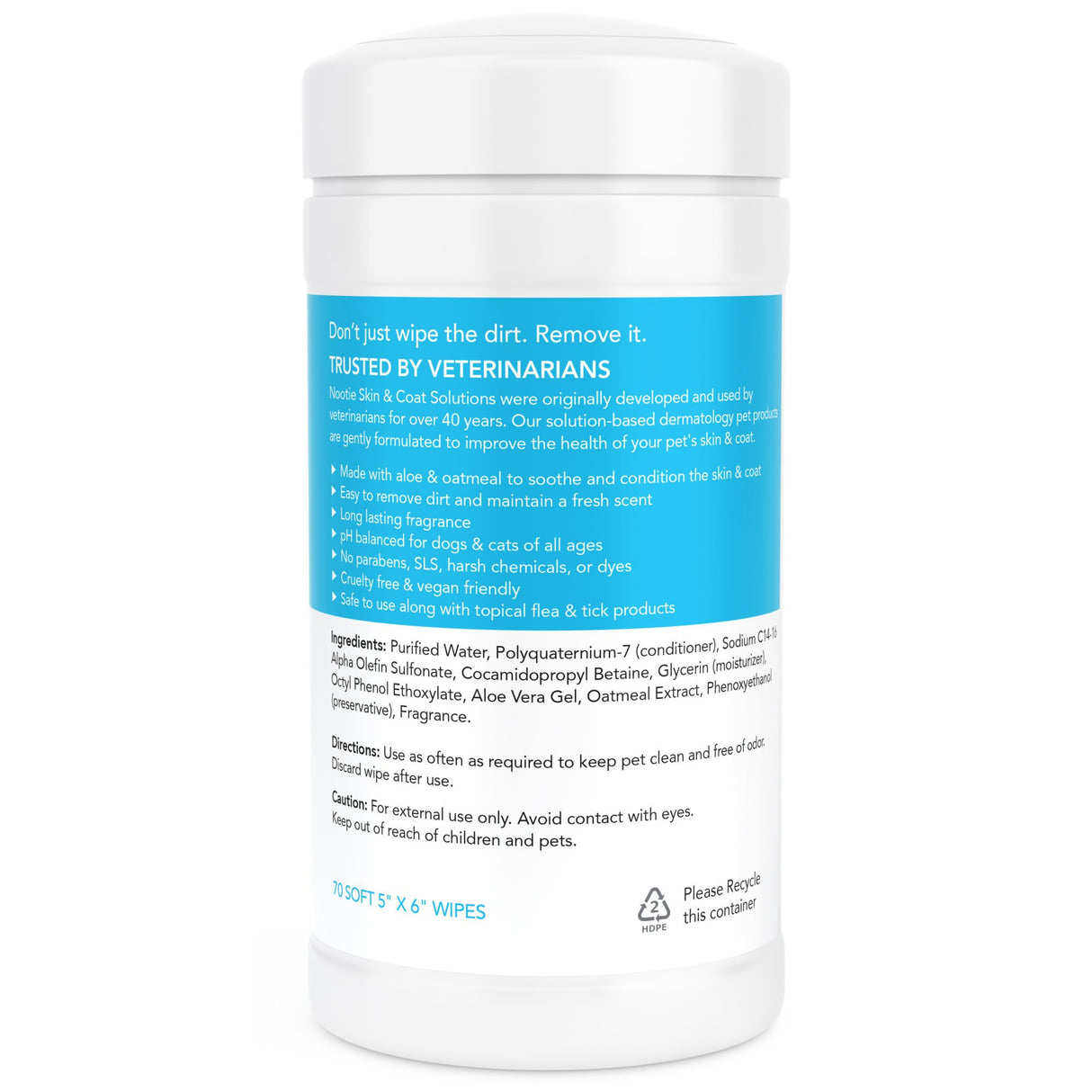 Nootie Sweet Pea & Vanilla Waterless Shampoo Wipes