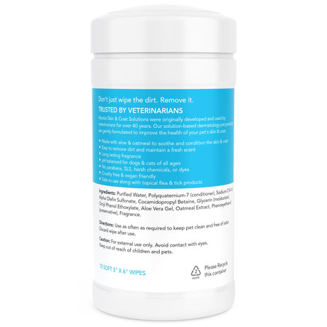 Nootie Sweet Pea & Vanilla Waterless Shampoo Wipes