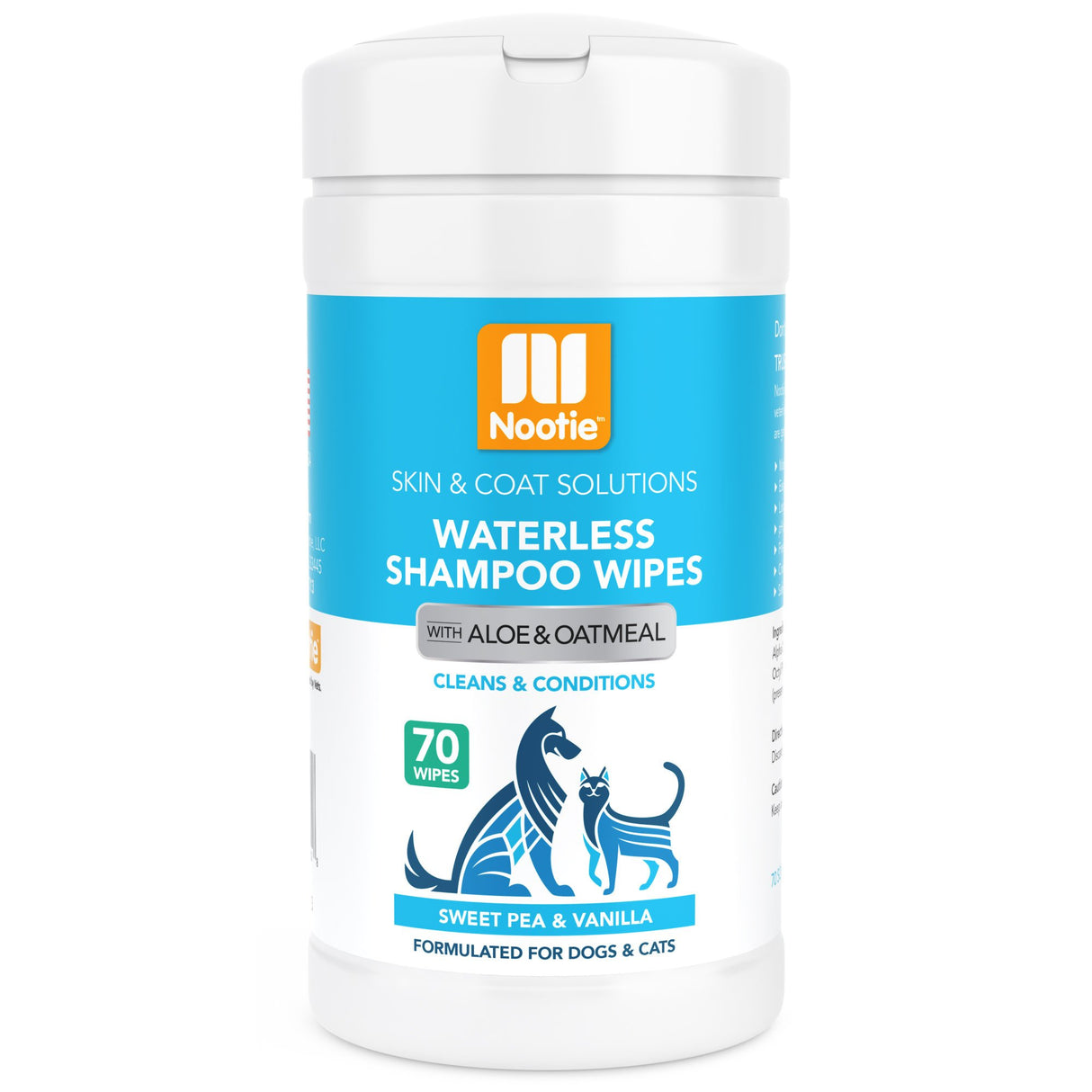 Nootie Sweet Pea & Vanilla Waterless Shampoo Wipes