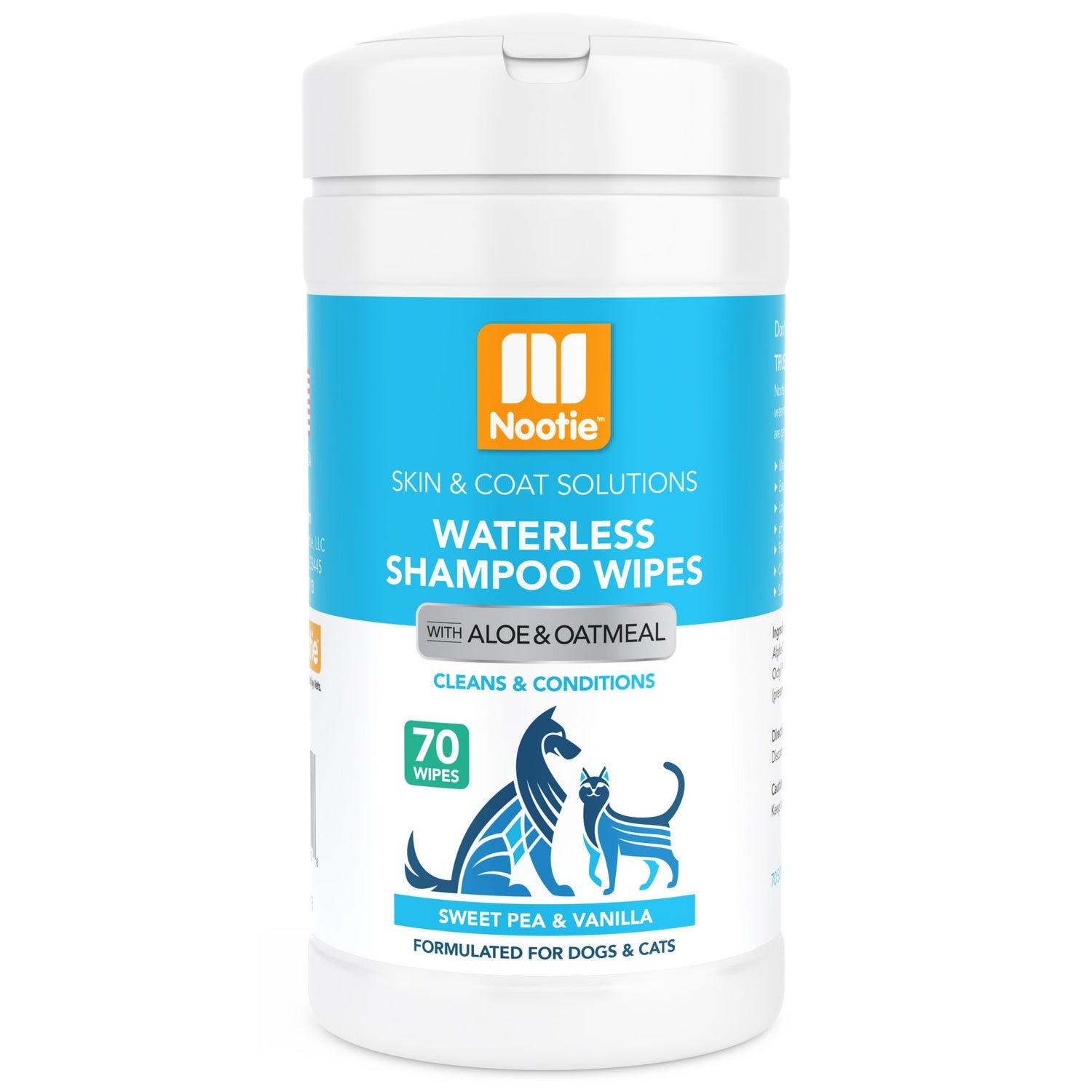 Nootie Sweet Pea & Vanilla Waterless Shampoo Wipes