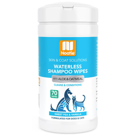 Nootie Sweet Pea & Vanilla Waterless Shampoo Wipes