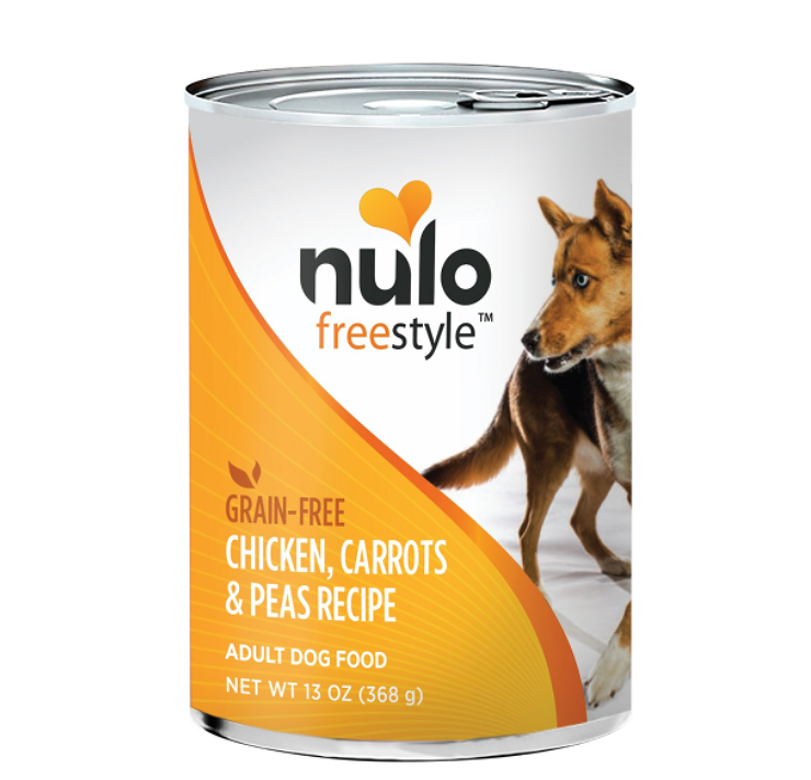 NULO DOG CAN 13 OZ CHICKEN CARROT AND PEAS