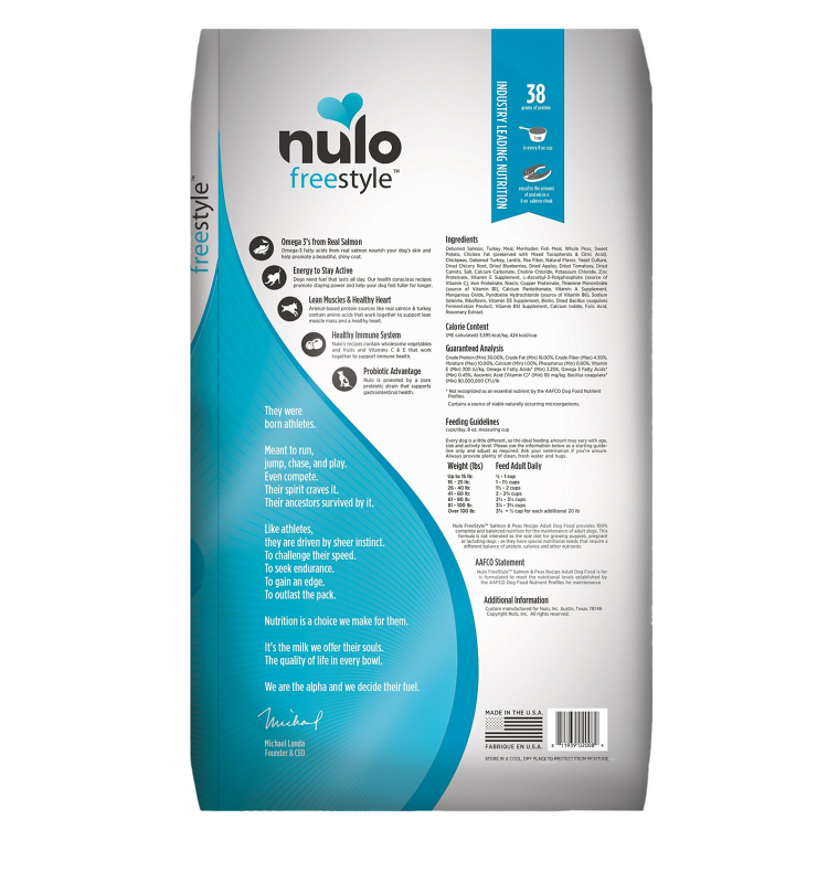 NULO FREESTYLE ADULT SALMON AND PEAS