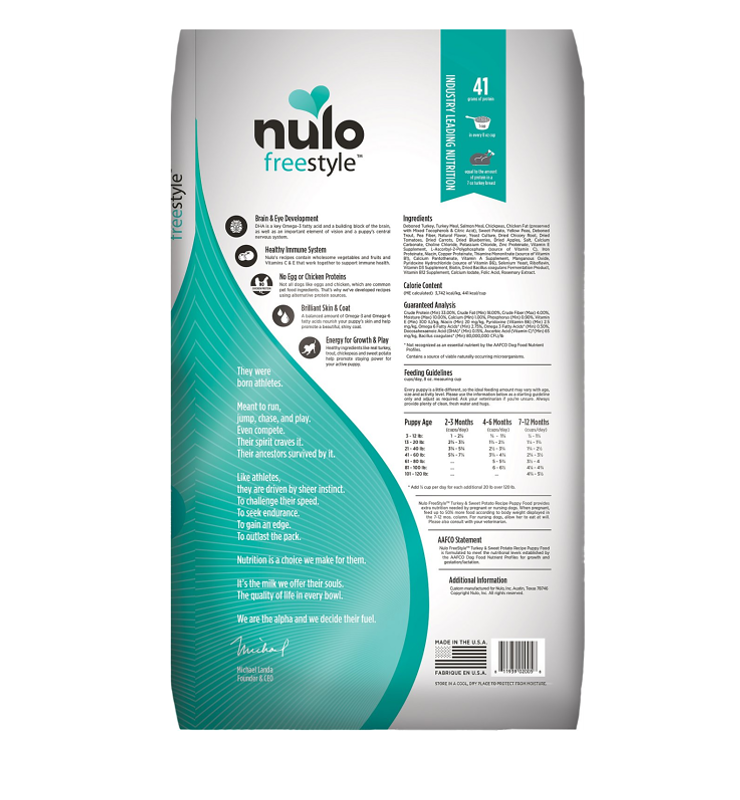 NULO FREESTYLE PUPPY TURKEY AND SWEET POTATO