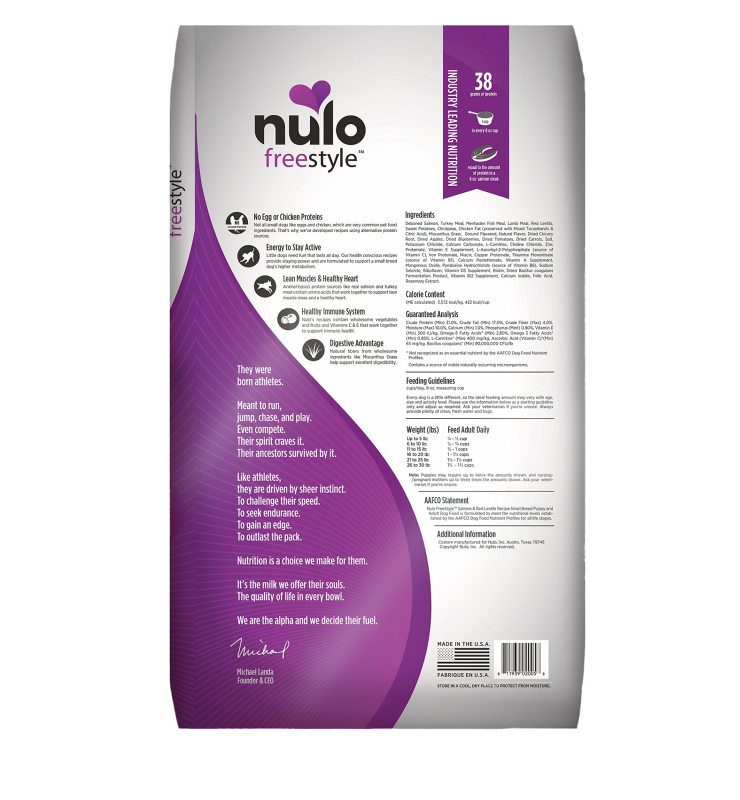 NULO FREESTYLE SMALL BREED SALMON AND LENTILS