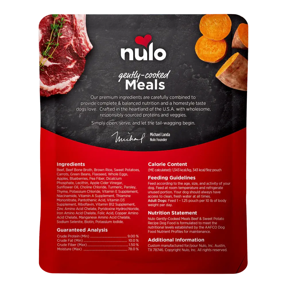 NULO GENTLY COOKED BEEF AND SWEET POTATO 9OZ