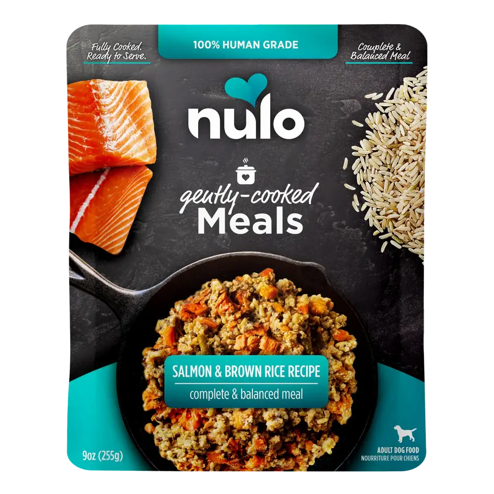 NULO GENTLY COOKED SALMON AND BROWN RICE 9OZ