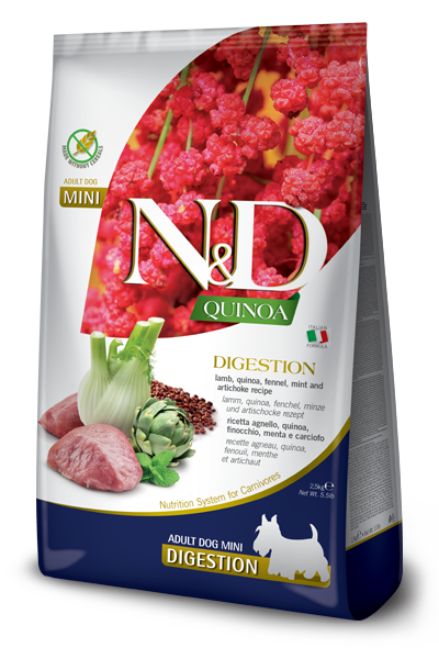 Farmina N&D Quinoa DIGESTION - Lamb, Quinoa, Fennel, Mint and Artichoke Recipe Dog Food