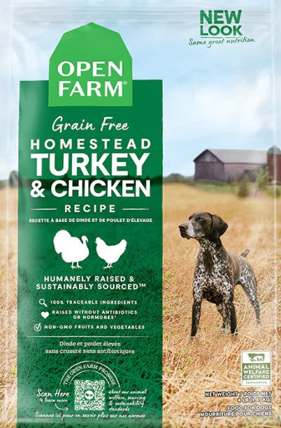 OPEN FARM Homestead Turkey & Chicken Grain-Free Dog Kibble