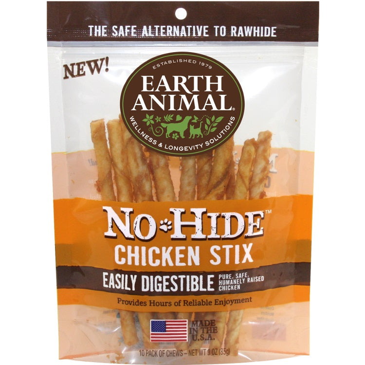 Earth Animal All Natural No-Hide Stix-10 pack
