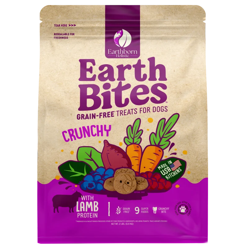 Earthborn EarthBites Crunchy Lamb Meal Recipe Dog Treats