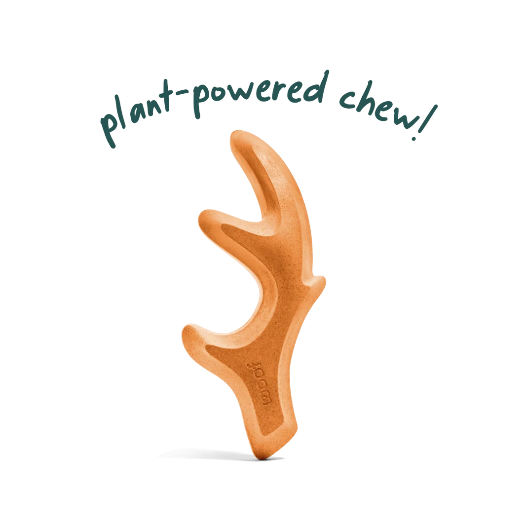 HonestChew chew toy, bone/antler shape with ridged surface