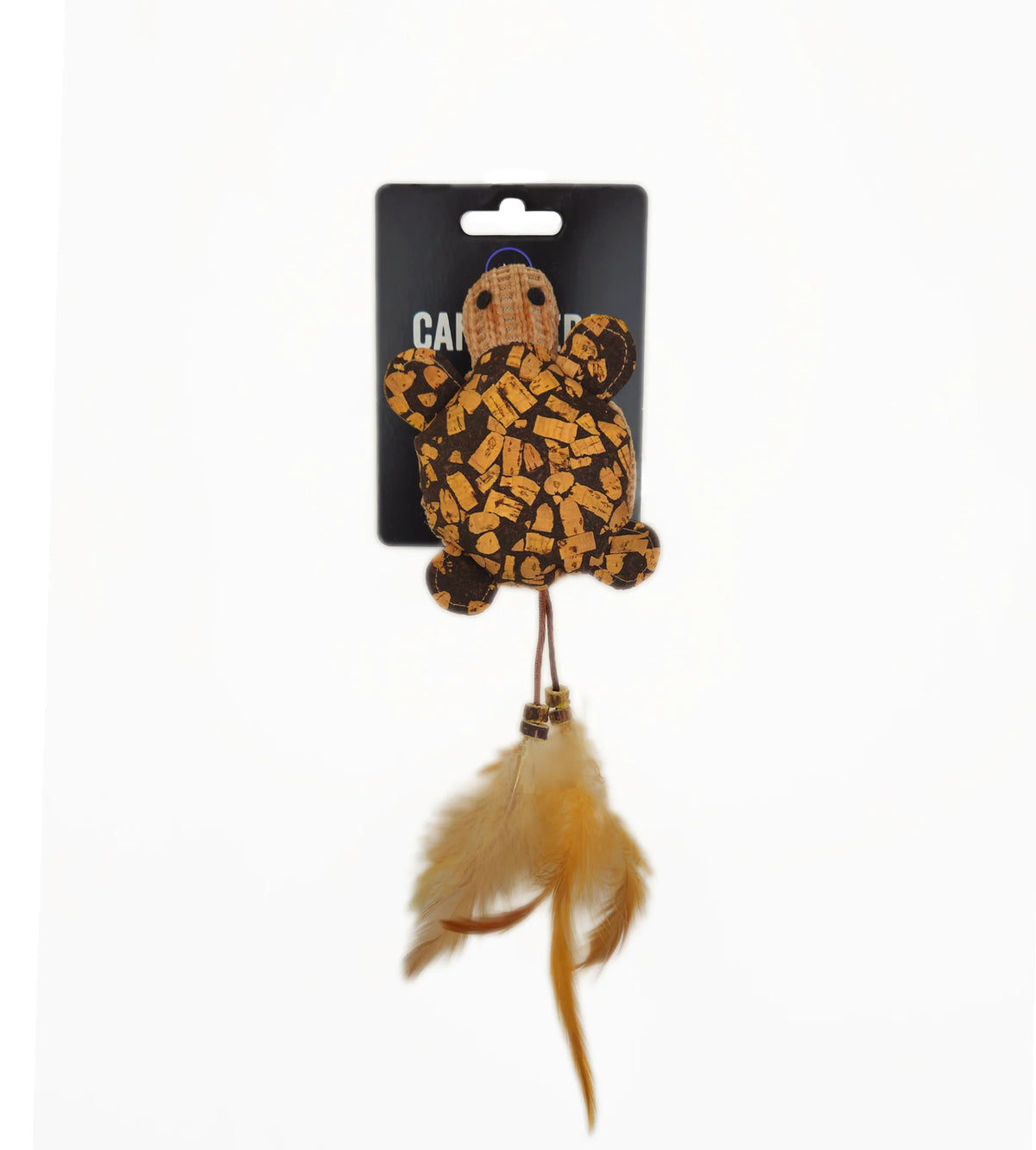 Canophera plush owl cat toy with feather tail