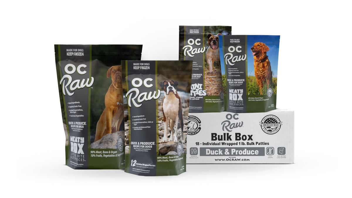 OC Raw 18lb Bulk Box Frozen Raw Food for Dogs