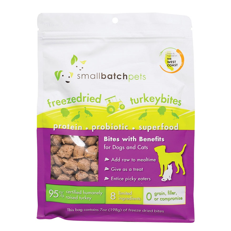 SMALLBATCH FREEZE-DRIED TURKEY BITES 7OZ