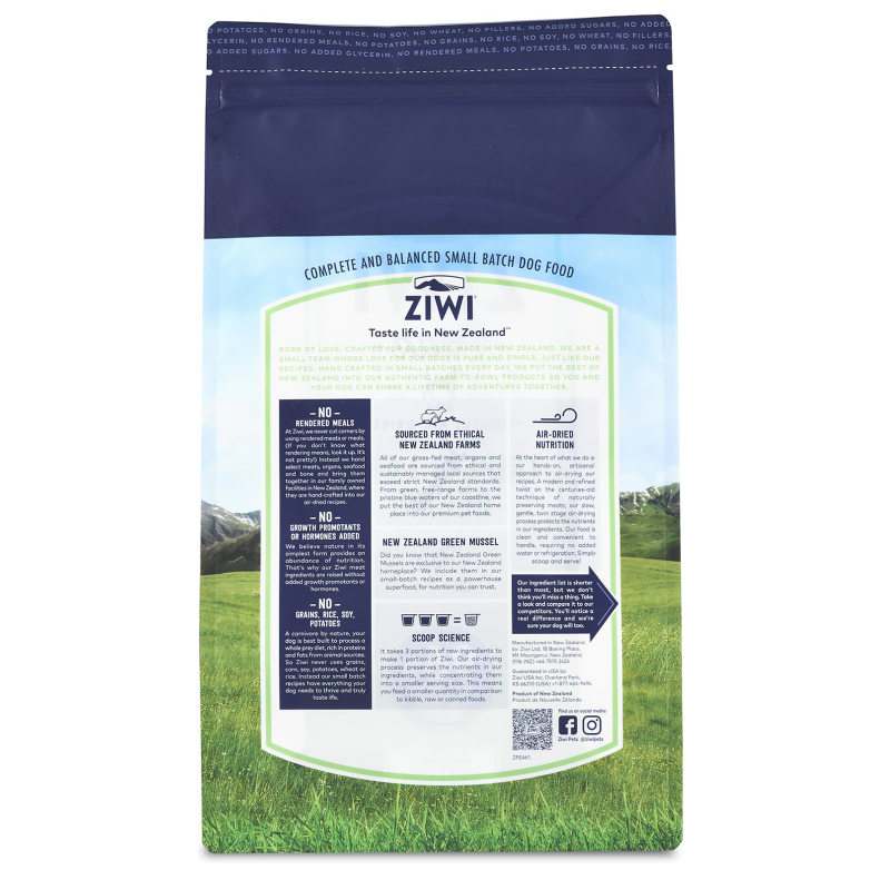 ZIWI DOG FOOD TRIPE AND LAMB