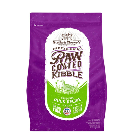 STELLA AND CHEWYS CAT RAW COATED DUCK 5LB