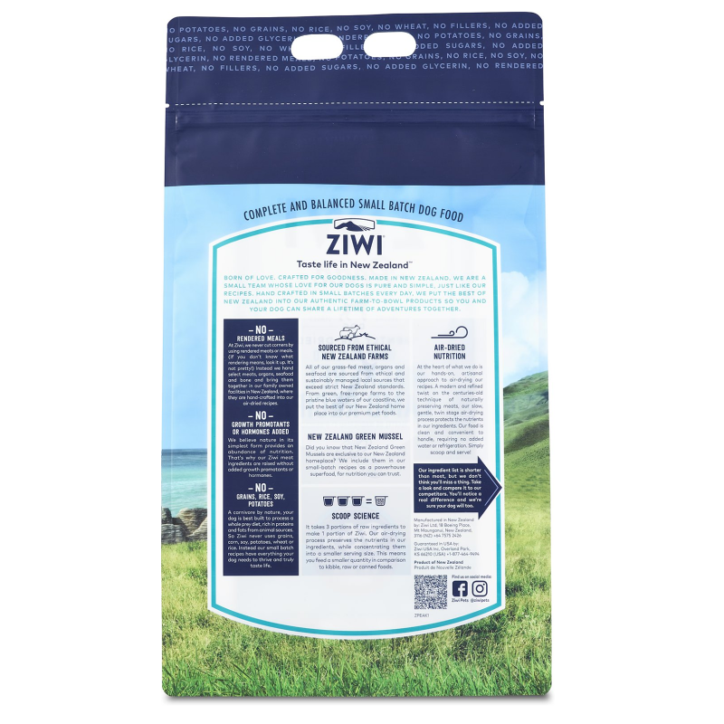 ZIWI DOG FOOD LAMB AND MACKEREL