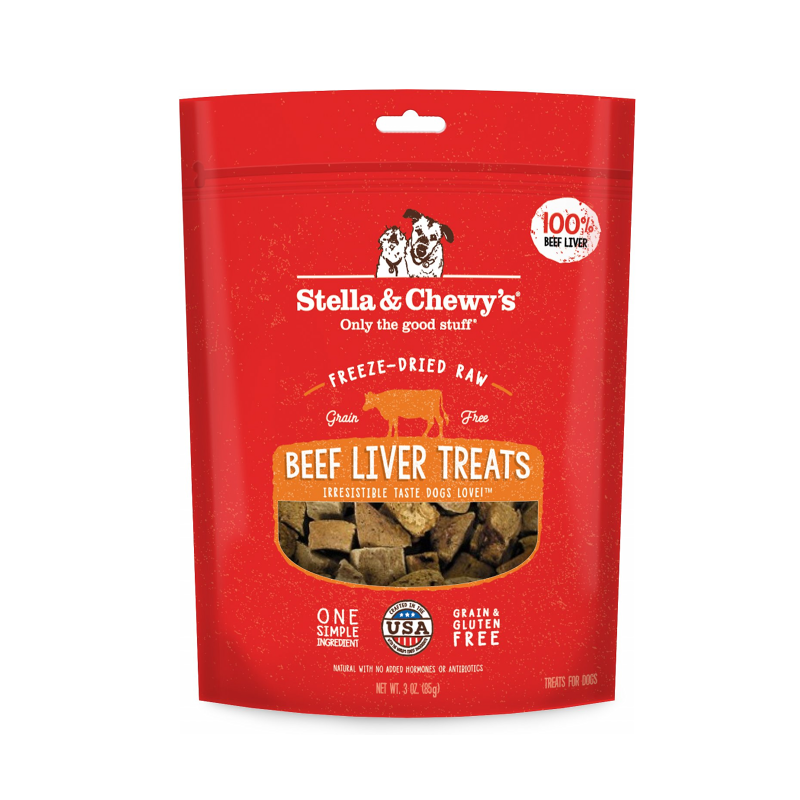 STELLA AND CHEWYS FREEZE DRIED BEEF LIVER 3OZ