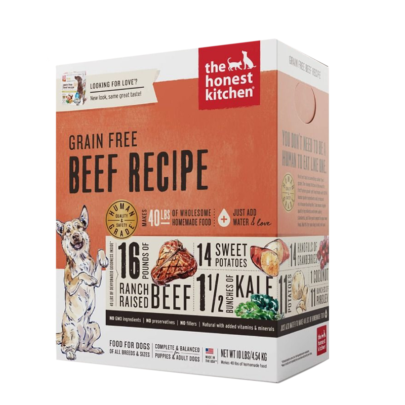 HONEST KITCHEN DEHYDRATED GRAIN FREE BEEF