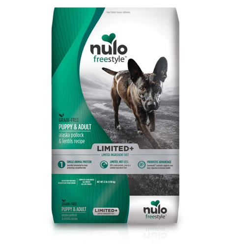 NULO FREESTYLE PUPPY AND ADULT L.I.D. POLLOCK AND LENTILS