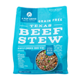 A PUP ABOVE FROZEN TEXAS BEEF STEW