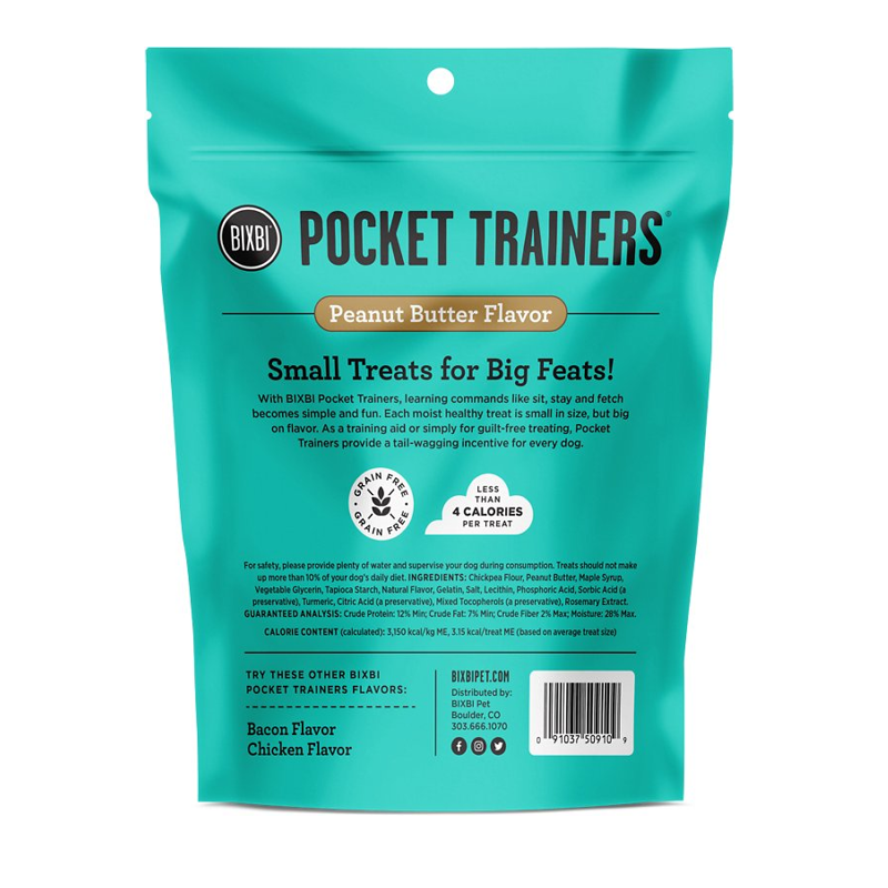 BIXBI POCKET TRAINERS PEANUT BUTTER 6OZ