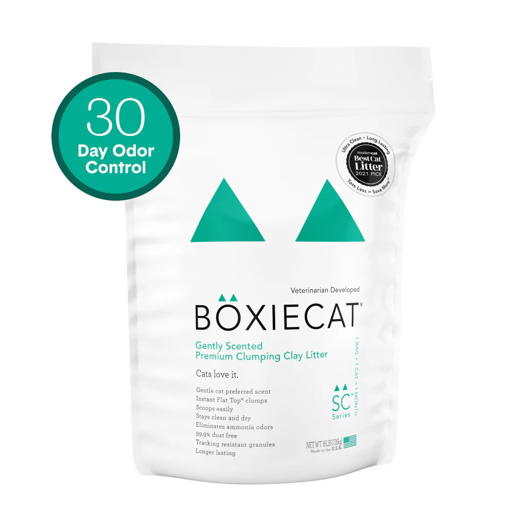 Boxie Cat Gently Scented Natural Clumping Clay Cat Litter 16LB