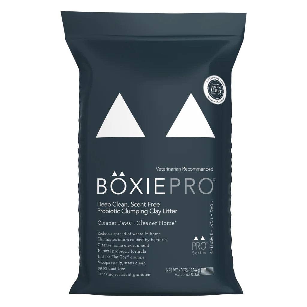 BoxieCat SELF CLEANING LITTER™ with Probiotic Clumping Clay 40LB
