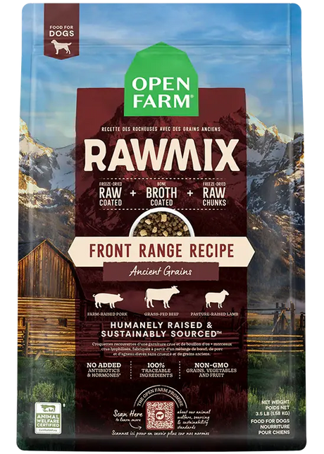 OPEN FARM RAWMIX WITH ANCIENT GRAINS FRONT RANGE