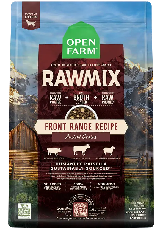 OPEN FARM RAWMIX WITH ANCIENT GRAINS FRONT RANGE