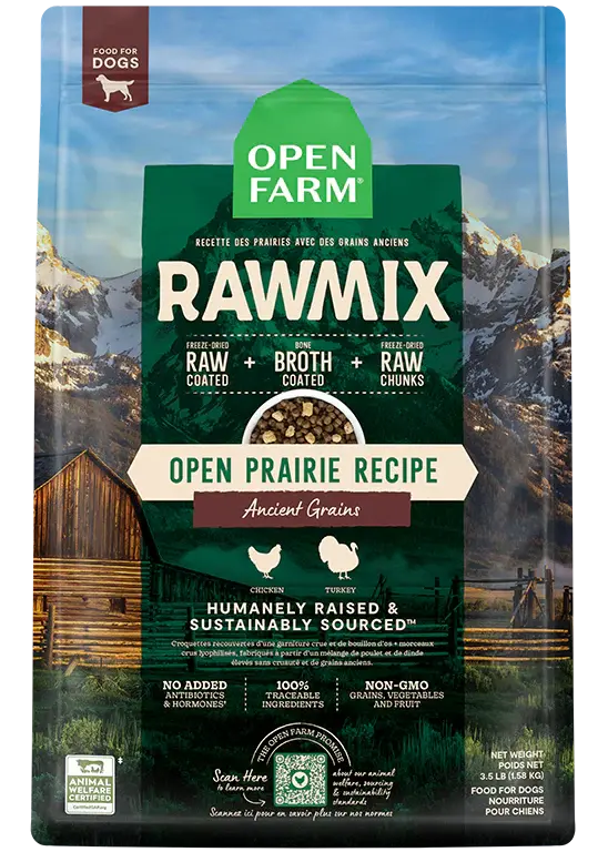 OPEN FARM RAWMIX WITH ANCIENT GRAINS OPEN PRAIRIE