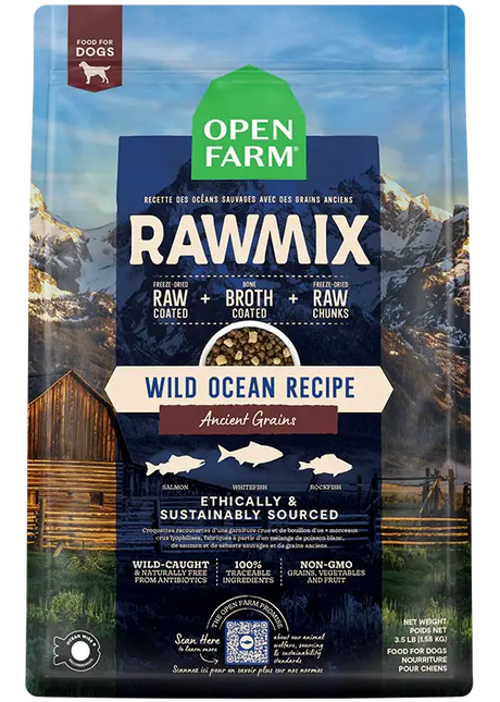 OPEN FARM RAWMIX WITH ANCIENT GRAINS WILD OCEAN