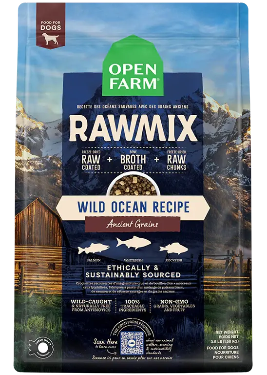 OPEN FARM RAWMIX WITH ANCIENT GRAINS WILD OCEAN