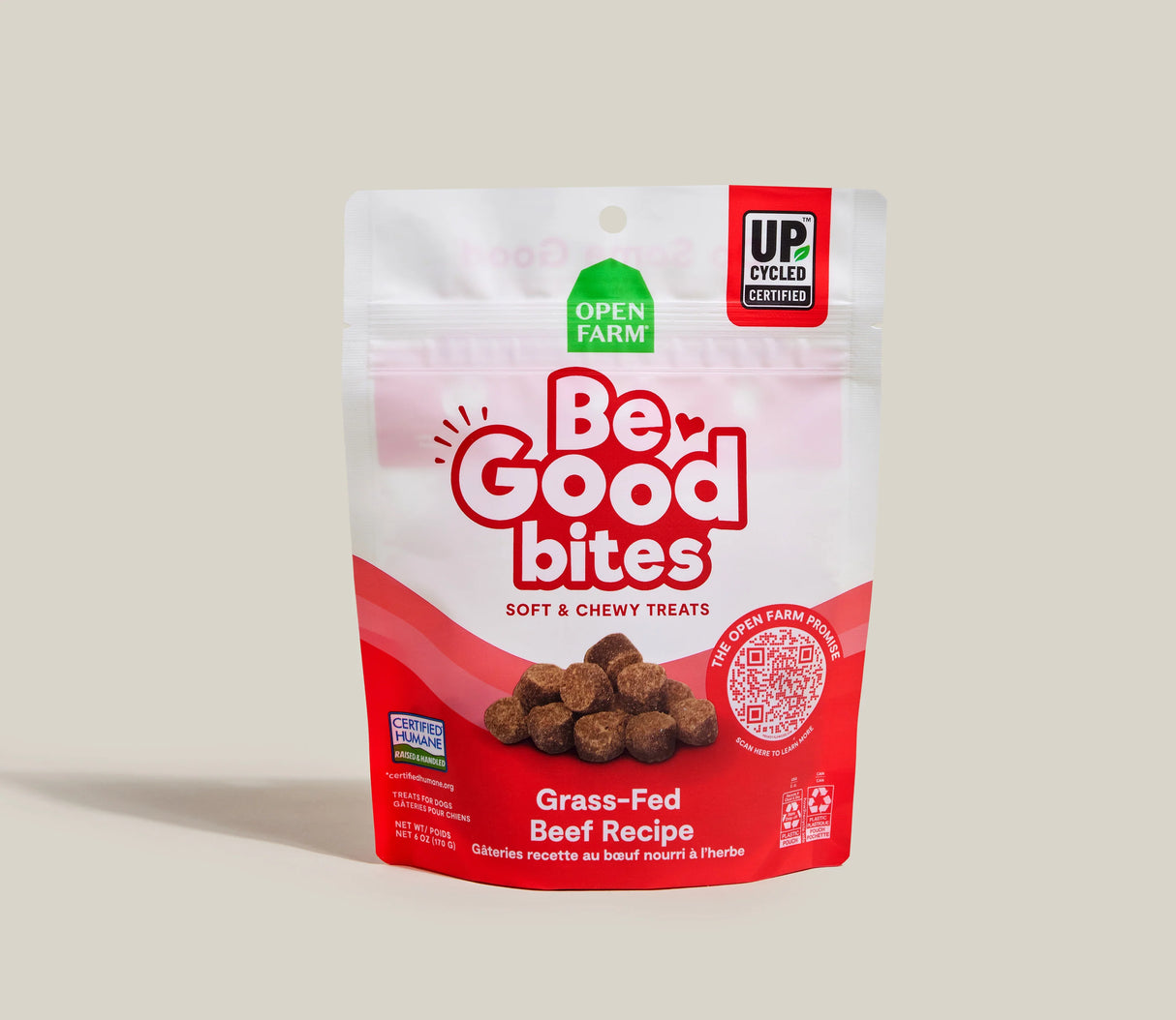 OPEN FARM Be Good Bites Grass-Fed Beef Treats 6OZ