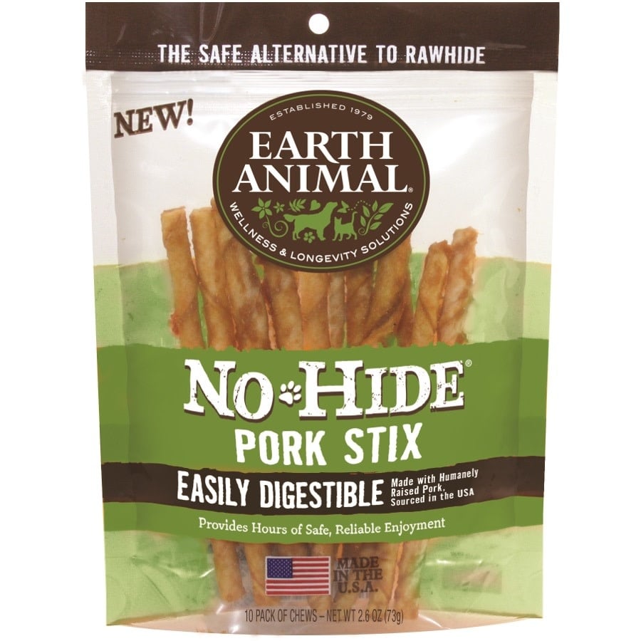 EARTH ANIMAL NO-HIDE CHEW 10PACK STIX