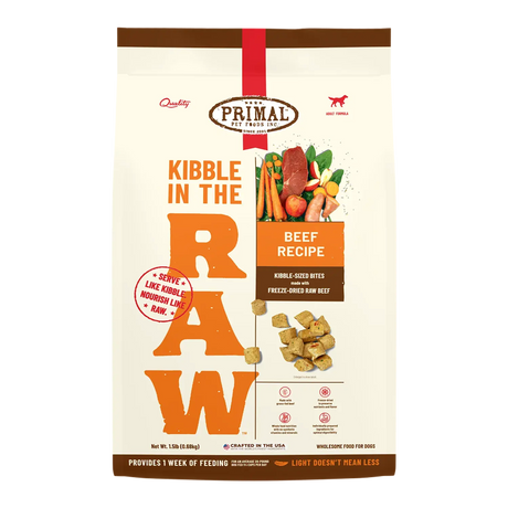 PRIMAL KIBBLE IN THE RAW BEEF