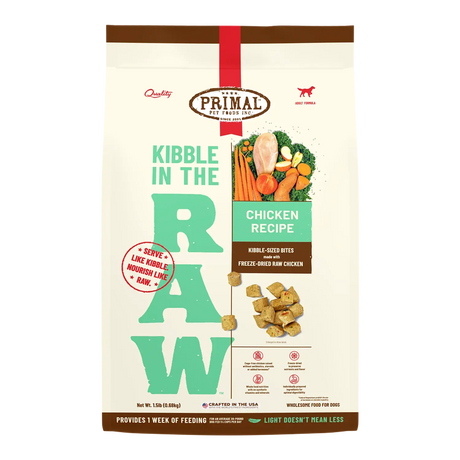 PRIMAL KIBBLE IN THE RAW CHICKEN