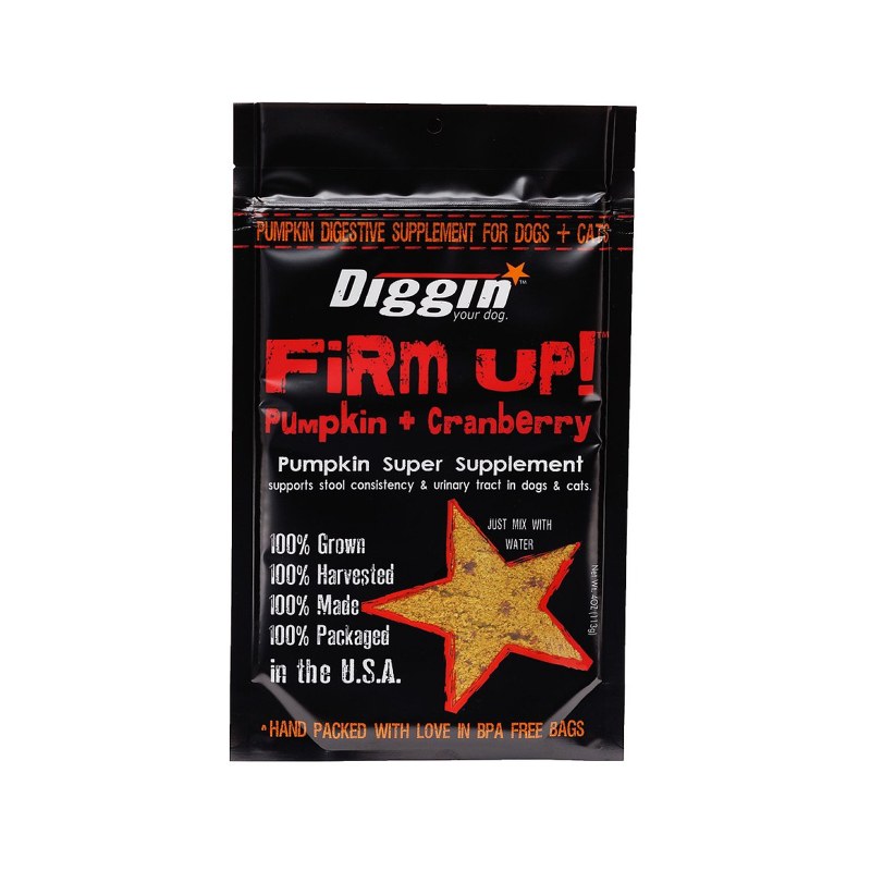 DIGGIN YOUR DOG FIRM UP FLAKES PUMPKIN AND CRANBERRY 4OZ
