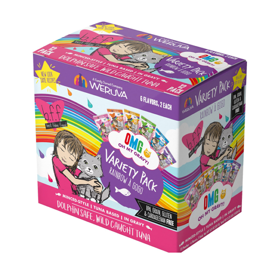 WERUVA CAT POUCH BFF GRAVY RAINBOW A GOGO VARIETY PACK