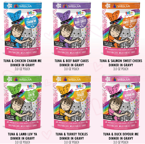 WERUVA CAT POUCH BFF GRAVY RAINBOW A GOGO VARIETY PACK