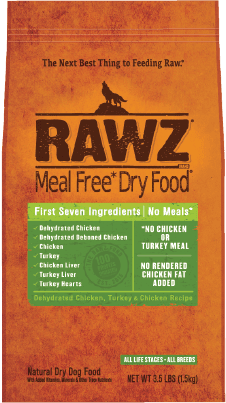 RAWZ Meal-Free Dehydrated Chicken, Turkey & Chicken Recipe Dog Food