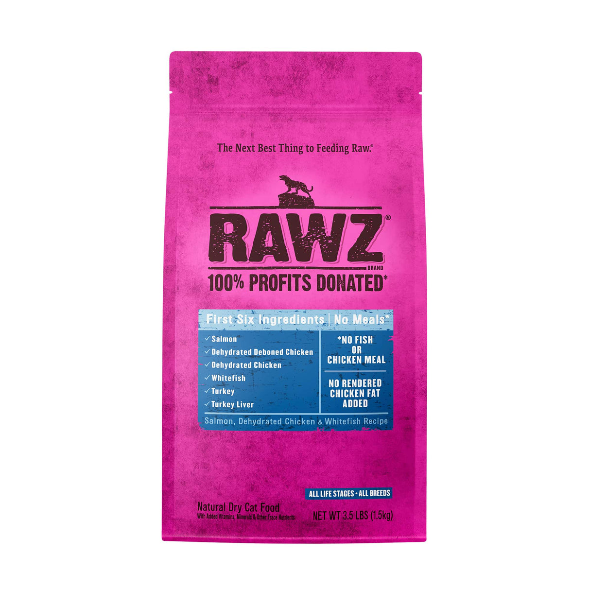 Rawz Salmon, Chicken, and Whitefish Dry Cat Food