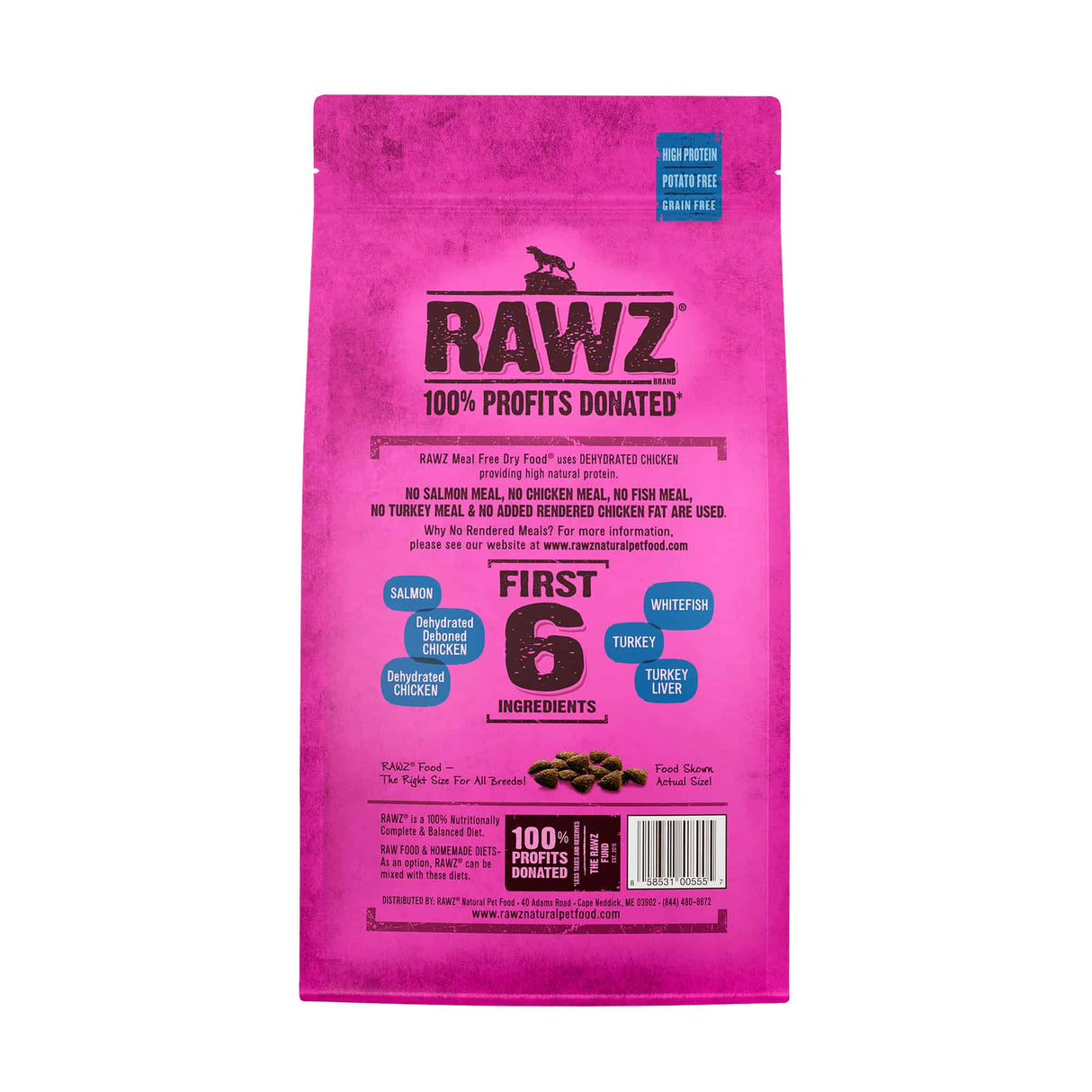 Rawz Salmon, Chicken, and Whitefish Dry Cat Food