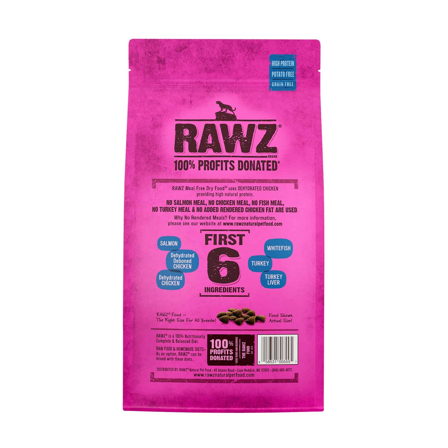 Rawz Salmon, Chicken, and Whitefish Dry Cat Food