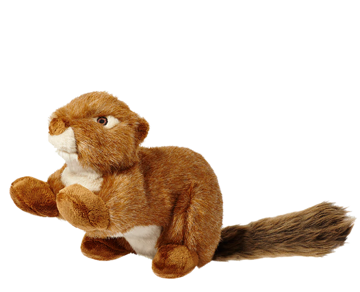 FLUFF AND TUFF RED SQUIRREL SQUEAKERLESS