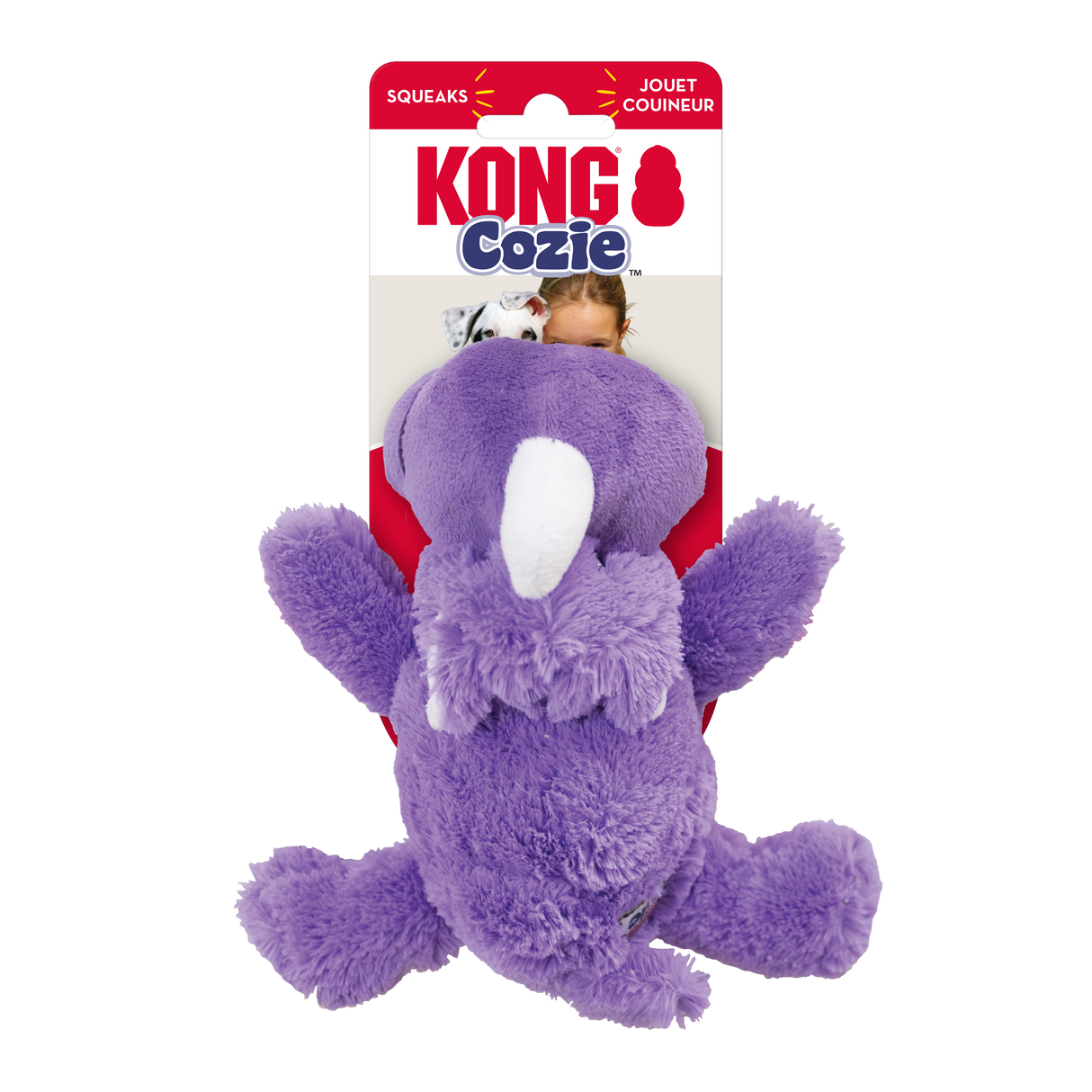 KONG Cozie Rosie Rhino Dog Toy