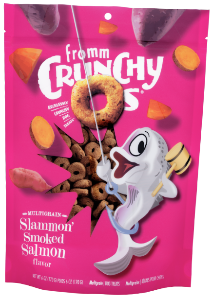 Fromm Crunchy O's Slammon Smoked Salmon Dog Treats